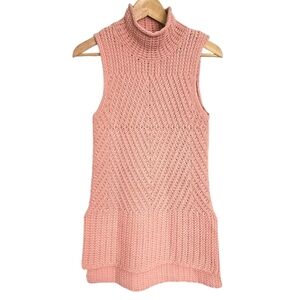 Alice + Olivia Pink Abbot Mockneck Sweater‎ Vest XS
